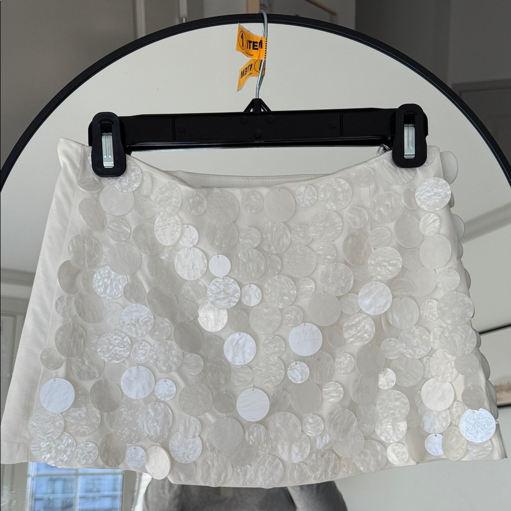 Peppermayo White Movie Star Mini Skirt